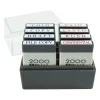 Stamps & Stamp Pads|Cosco 2000 PLUS 1"W Pre-Inked Stamps, Blue/Red Ink, 8/Pack (030219)