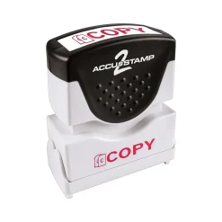 Stamps & Stamp Pads|Accu-Stamp Cosco 2 Pre-Inked Stamp, "COPY", Red Ink (COS035594)