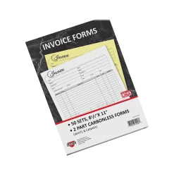 Business Forms*Cosco Artistic 2-Part Carbonless Invoices, 8.5" x 11", 50 Sets/Book (074003)
