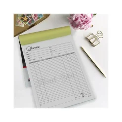 Business Forms*Cosco Artistic 2-Part Carbonless Invoices, 8.5