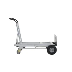 Cosco 4-in-1 Folding Series Convertible Hand Truck, 1000 lb. Capacity, Silver/Black (12323ASB1E)