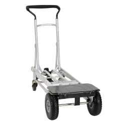 Cosco 4-in-1 Folding Series Convertible Hand Truck, 1000 lb. Capacity, Silver/Black (12323ASB1E)