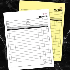 Business Forms*Cosco 2-Part Carbonless Invoices, 8.38