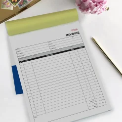 Business Forms*Cosco 2-Part Carbonless Invoices, 8.38