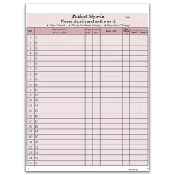 Medical Forms*Cosco Patient Confidential Sign-In Forms, 3-Part, 125 Forms/Pack (074041)