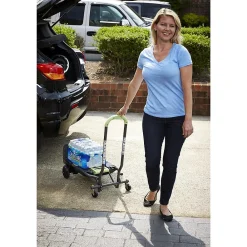 Cosco Shifter Convertible Hand Truck, 300 lb. Capacity, Black/Green (12222PBG1E)