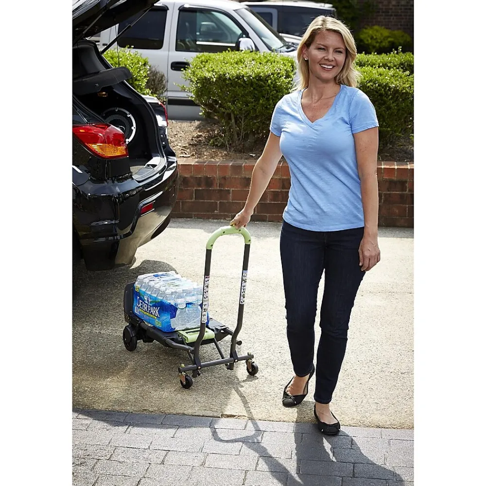 Cosco Shifter Convertible Hand Truck, 300 lb. Capacity, Black/Green (12222PBG1E)