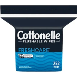 Flushable Wet Wipes, 252 Wipes/Refill (43541)<Cottonelle Discount