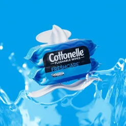 Flushable Wet Wipes, 42 Wipes/Pack, 2 Pack (35970)<Cottonelle Hot