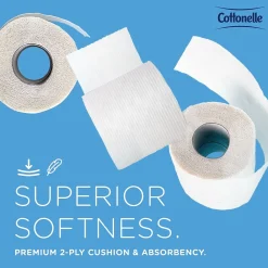 Professional Recycled Toilet Paper, 2-ply, White, 451 Sheets/Roll, 60 Rolls/Case (17713)<Cottonelle Hot