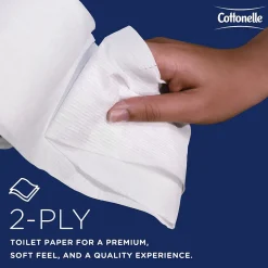 Professional Recycled Toilet Paper, 2-ply, White, 451 Sheets/Roll, 20 Rolls/Case (13135)<Cottonelle
