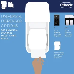 Professional Recycled Toilet Paper, 2-ply, White, 451 Sheets/Roll, 20 Rolls/Case (13135)<Cottonelle