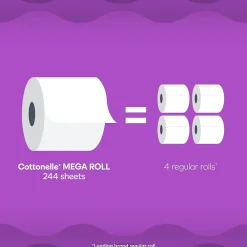 Ultra ComfortCare 2-Ply Standard Toilet Paper, White, 268 Sheets/Roll, 6 Mega Rolls/Pack (48611)<Cottonelle Hot