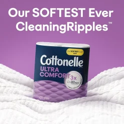 Ultra ComfortCare 2-Ply Standard Toilet Paper, White, 268 Sheets/Roll, 6 Mega Rolls/Pack (48611)<Cottonelle Hot