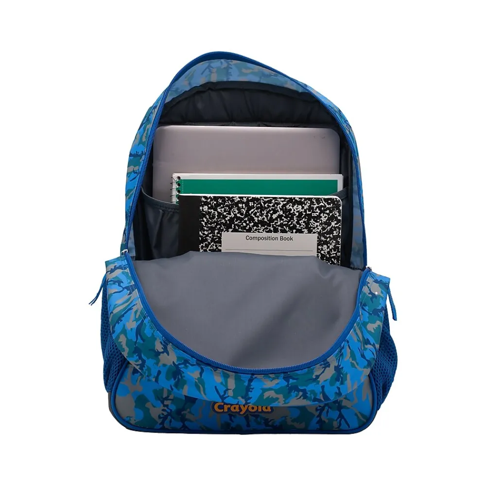 Crayola Color-Your-Own Oceanfront Backpack, Blue/Black (B23CL56806-ST)