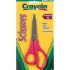 Scissors|Crayola Stainless Steel Kid's Scissors, Pointed Tip, 5-3/8" (69-3010)
