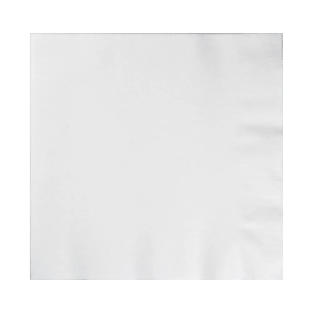 Creative Converting Better Than Linen Napkin, White, 150 Napkins/Pack (DTC603272DNAP)
