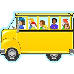 Notepads|Creative Shapes Bus with Kids Memo Pad, Multicolored, 6/Bundle (SE-89-6)