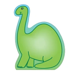 Notepads|Creative Shapes Dinosaur Memo Pad, Multicolor, 6/Bundle (SE-1933-6)