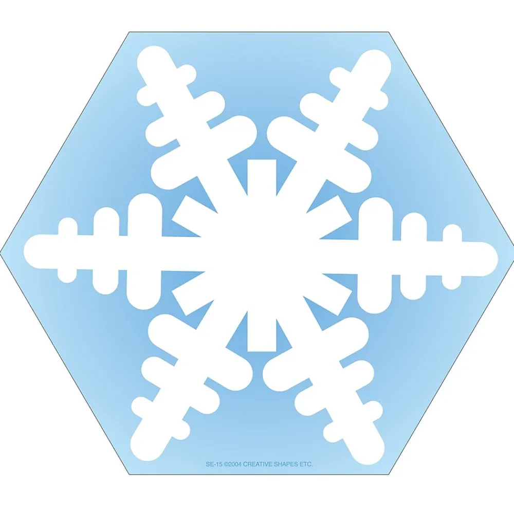 Notepads|Creative Shapes Snowflake Memo Pad, Multicolor, 6/Bundle (SE-15-6)