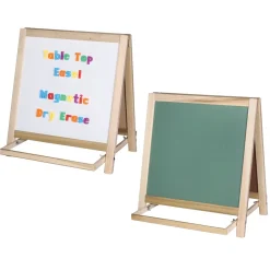 Dry Erase*Flipside Crestline Magnetic Table Top Easel, 20.25" x 18.25" (CMF306)