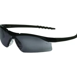 Crews DALLAS Wraparound Safety Glasses Black/Gray