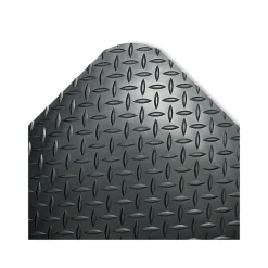 Crown Mats Crown Industrial Deck Plate Anti-Fatigue Floor Mat, 24" x 36", Black (CWNCD0023DB)