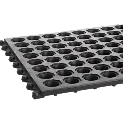 Crown Mats Safety-Step Perforated Safety Mat, 36" x 36", Black (KM RG33BK)