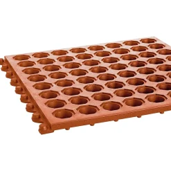 Crown Mats Safety-Step Perforated Safety Mat, 36" x 36", Terra-Cotta (KM RG33TC)