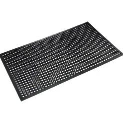 Crown Mats Safewalk-Light Anti-Fatigue Drainage Mat, 36" x 60", Black (WS CT35BK)