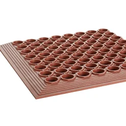 Crown Mats Safewalk-Light Anti-Fatigue Drainage Mat, 36" x 60", Terra-Cotta (WS CT35TC)