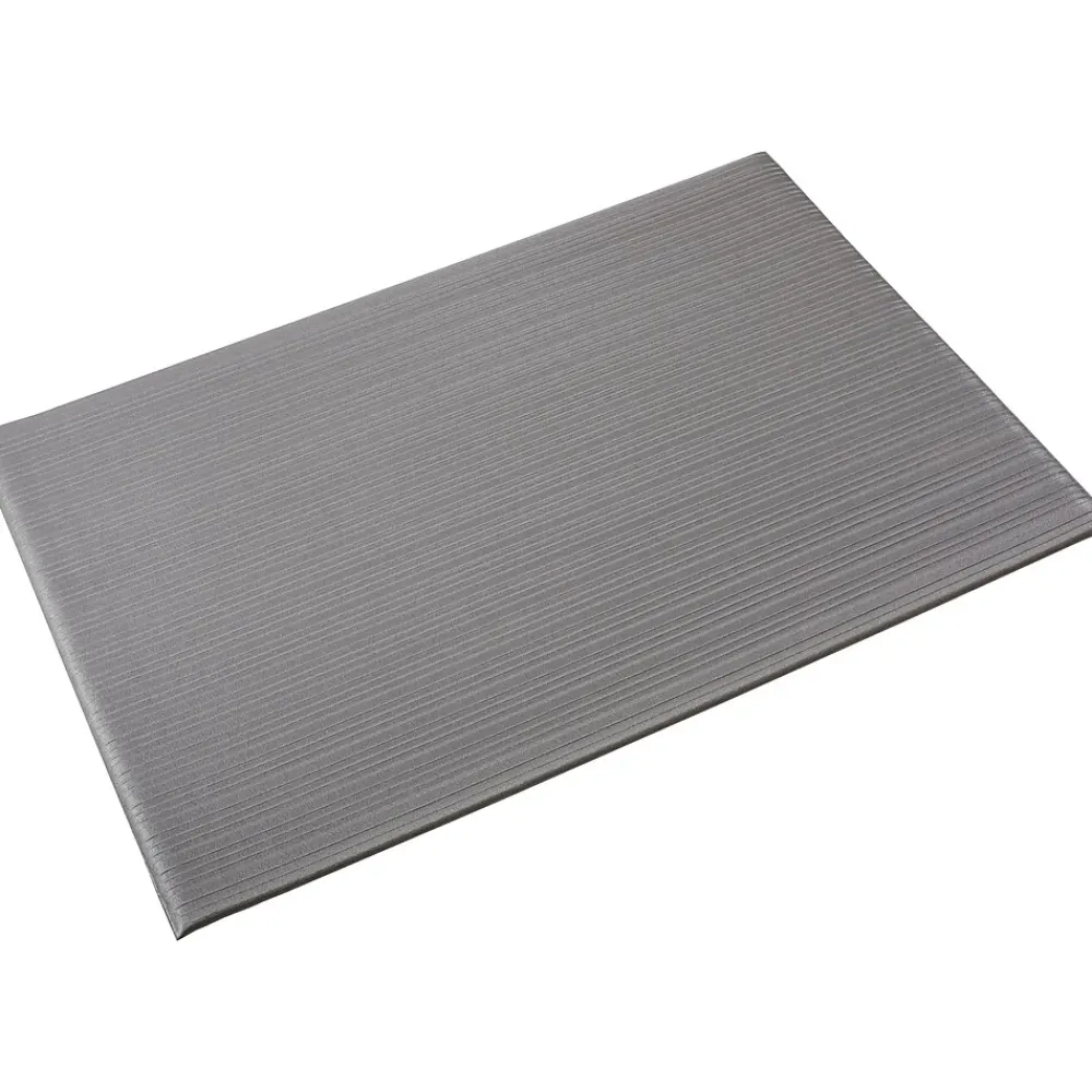 Crown Mats Tuff-Spun Foot-Lover Anti-Fatigue Mat, 24" x 36", Gray (FL 2436GY)