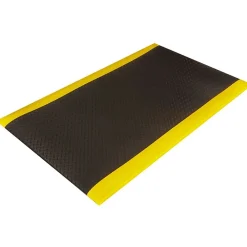 Crown Mats Wear-Bond Tuff-Spun Anti-Fatigue Mat, 24" x 36", Black/Yellow (WB 0023YD)