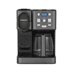 Cuisinart 12-Cups Single Serve & Automatic Drip Coffee Maker, Black Stainless (SS-16BKS)
