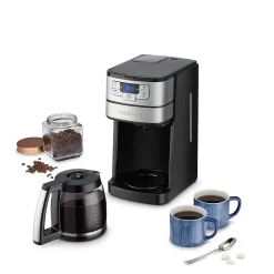 Cuisinart 12-Cups Single Serve & Automatic Drip Coffee Maker, Black Stainless (DGB-400)