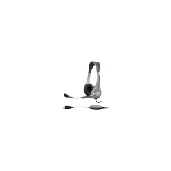 Best Cyber Acoustics AC Noise Canceling Stereo Computer Headset, Over-the-Head, Gray/Black (AC-851B)
