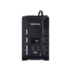 CyberPower Intelligent LCD UPS Series 825VA Battery Backup UPS, 8-Outlets, Black (CP825AVRLCD)