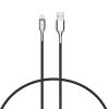 Armored Lightning to USB-A Charge and Sync Cable, 3.28', Black (CY2669PCCAL)<Cygnett Online