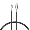 Armored Lightning to USB Charge and Sync Cable, 6', Black (CY2670PCCAL)<Cygnett Best