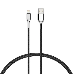 Armored Lightning to USB Charge and Sync Cable, 6', Black (CY2670PCCAL)<Cygnett Best
