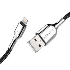 Armored Lightning to USB-A Charge and Sync Cable, 3.937" (CY2668PCCAL)<Cygnett Best