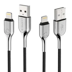 Armored Lightning to USB-A Charge and Sync Cable, 3.937