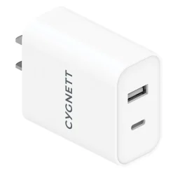 PowerPlus 38-Watt Dual Port Wall Charger, White (CY3887POFLW)<Cygnett Discount