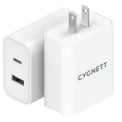 PowerPlus 38-Watt Dual Port Wall Charger, White (CY3887POFLW)<Cygnett Discount