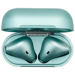 TWS Wireless Earbuds, Bluetooth, Satin Teal (TWS-Satin-Teal)<3D Luxe