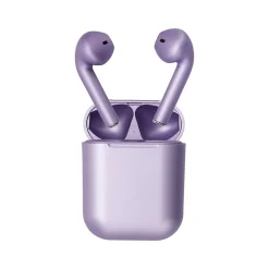 TWS Wireless Earbuds, Bluetooth, Satin Purple (TWS-Satin-Purple)<3D Luxe Outlet
