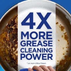 Platinum Liquid Dish Soap with Sponge, Refreshing Rain, 24 fl oz., 3/Carton (49041)<Dawn Hot