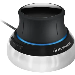 Clearance 3Dconnexion SpaceMouse Wired Ambidextrous USB Mouse, Black/Silver (3DX-700059)