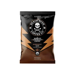 Death Wish Coffee Co. Coffee Frac Pack, Medium Roast, 3.25 oz., 25/Carton (PGMDRS325)