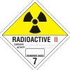 Labels|Decker Tape Products Decker Tape "Radioactive 2" Label, 4" x 4", 500/RL